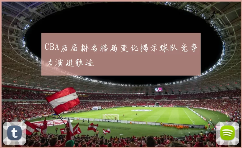 CBA历届排名格局变化揭示球队竞争力演进轨迹