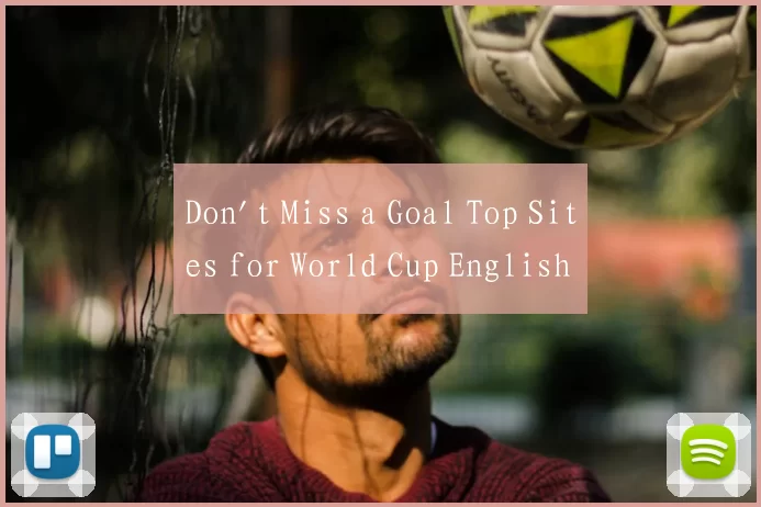 Don't Miss a Goal Top Sites for World Cup English